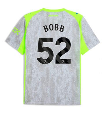 Manchester City Oscar Bobb #52 Tredjetrøje 2025-26 Kortærmet